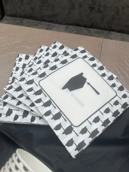 Disposable Napkins 33x33cm Grads Pack of 25pcs.