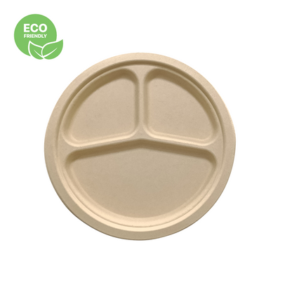 ECO Friendly bamboo fibers 9 inch plate.