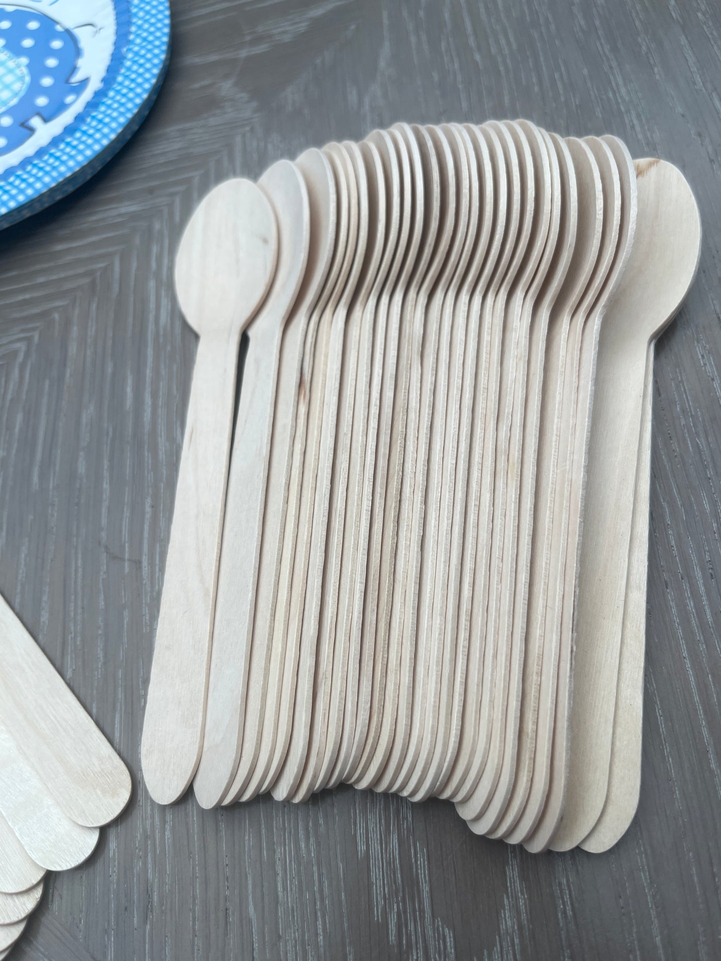 Disposable tableware 201 pcs - Baby Shower Blue.