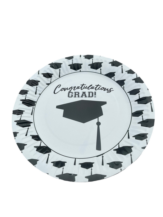 Disposable paper plate 7 inch Grads Pack of 25pcs.