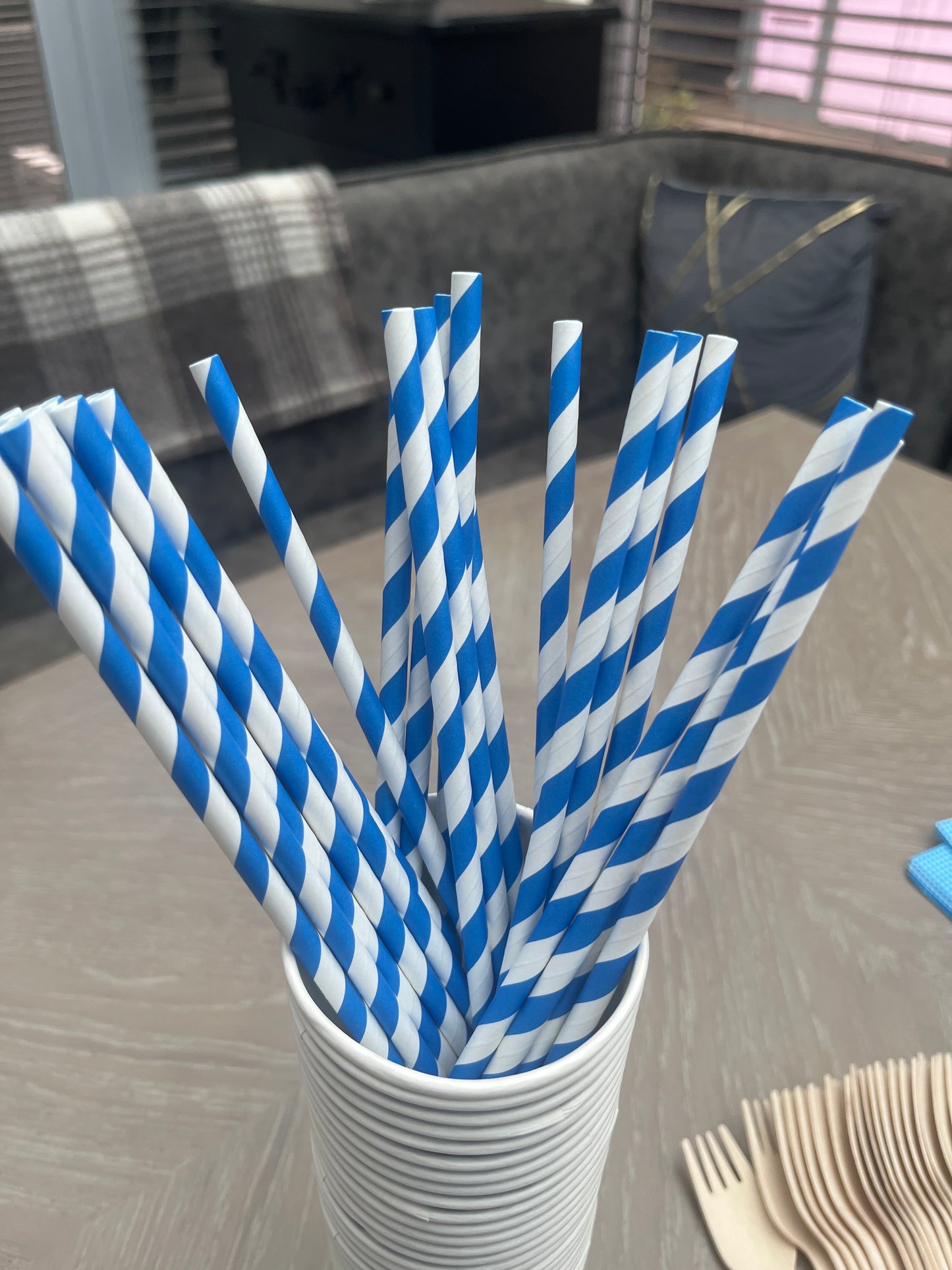 Disposable tableware 201 pcs - Baby Shower Blue.