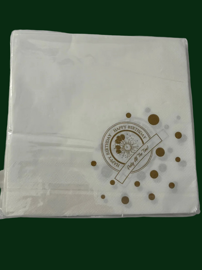 White napkins 2 layers - Premium. Pack of 25pcs.
