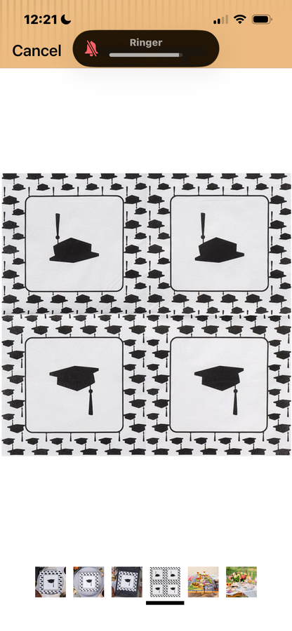 Disposable Napkins 33x33cm Grads Pack of 25pcs.