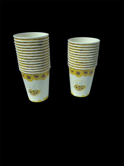 Disposable tableware 201 pcs - Sun Flowers.