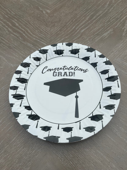 Disposable paper plate 7 inch Grads Pack of 25pcs.
