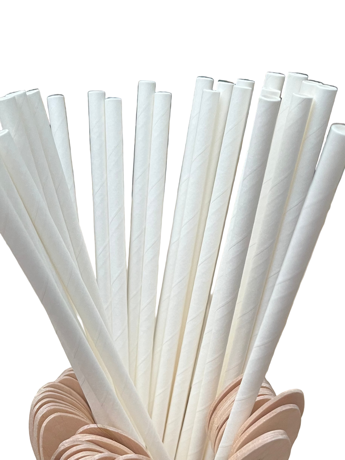 Biodegradable Paper Durable Drinking Straws 100pcs for parties or any special occasions.