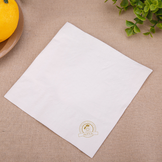 White napkins 3 layers - Premium. Pack of 100pcs.