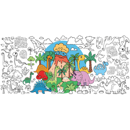 Drawing paper tablecloth.