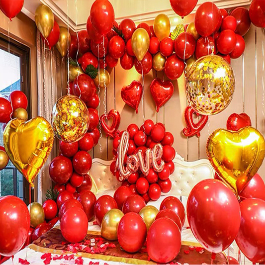 LOVE balloons set - Premium RED.